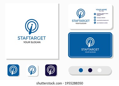 Staff Target Logo Design and Business Card