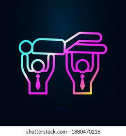 Staff, team, congratulation nolan icon. Simple thin line, outline vector of team work icons for ui and ux, website or mobile application