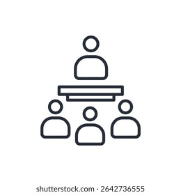 staff training icons isolated on White Background. Flat style design