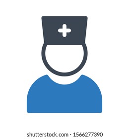 staff vector glyph colour icon 