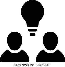 staff vector glyph flat icon