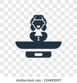 Staff vector icon isolated on transparent background, Staff transparency logo concept