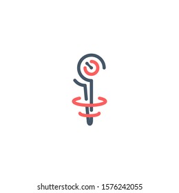 Staff Wizard - RPG Filled Line Icon