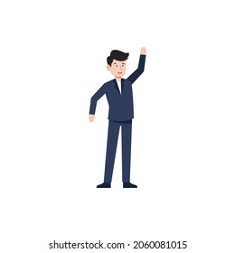 estilo de carácter de trabajador de personal diseño de ilustración vectorial eps.10