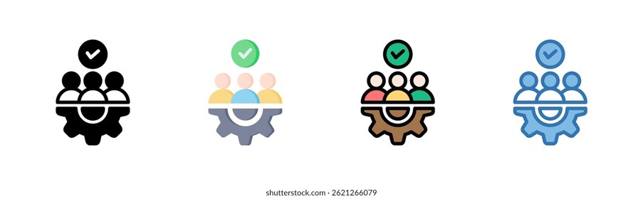 Elemento de icono de personal para el diseño