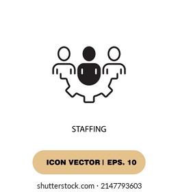 Staffing Icons  Symbol Vector Elements For Infographic Web