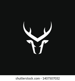 Stag animal moose deer design vector symbol.