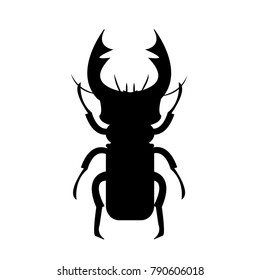 Stag beetle icon - vector illustrator 