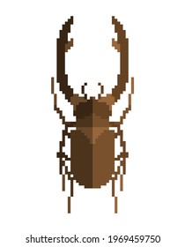 Gráfica de píxel de escarabajo de Stag