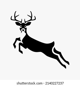 Stag, deer vector silhouette symbol design