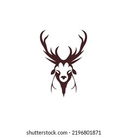 Stag Icon Logo Design Illustration Template