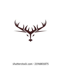 Stag Icon Logo Design Illustration Template