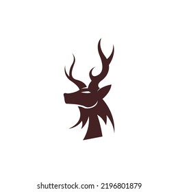 Stag Icon Logo Design Illustration Template