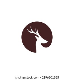 Stag Icon Logo Design Illustration Template