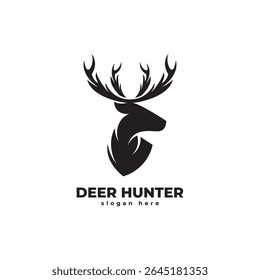 Stag Logo, Simple Vector Stag, Perfect for Your Hunting Logo, Stag Logo