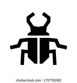 stag-beetle  icon or logo isolated sign symbol vector illustration - high quality black style vector icons
