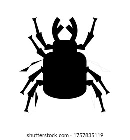 stag-beetle  icon or logo isolated sign symbol vector illustration - high quality black style vector icons
