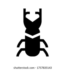 stag-beetle  icon or logo isolated sign symbol vector illustration - high quality black style vector icons
