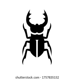 stag-beetle  icon or logo isolated sign symbol vector illustration - high quality black style vector icons

