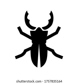 stag-beetle  icon or logo isolated sign symbol vector illustration - high quality black style vector icons
