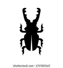 stag-beetle  icon or logo isolated sign symbol vector illustration - high quality black style vector icons
