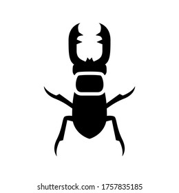 stag-beetle  icon or logo isolated sign symbol vector illustration - high quality black style vector icons
