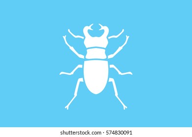 stag-beetle icon vector EPS 10, abstract sign flat design,  illustration modern isolated badge for website or app - stock info graphics.