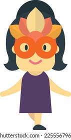 ilustración de actor de escenario con estilo mínimo aislado en segundo plano