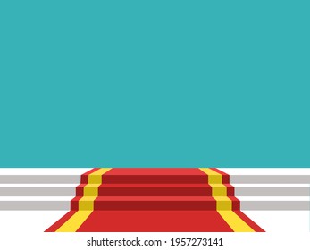 Stage for awards ceremony or Pedestal. Vector illustration