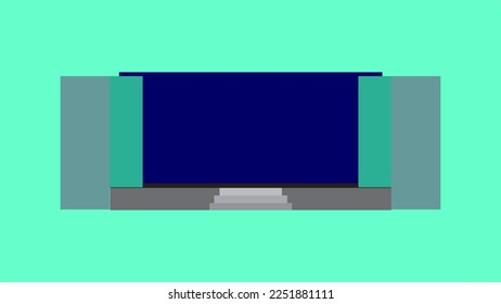 Stage Backdrop - Vector Artwork - 