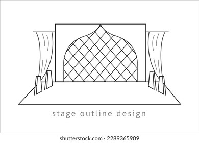 stage background design for wedding
