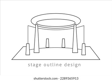 stage background design for wedding