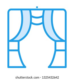stage curtains, decoration.    