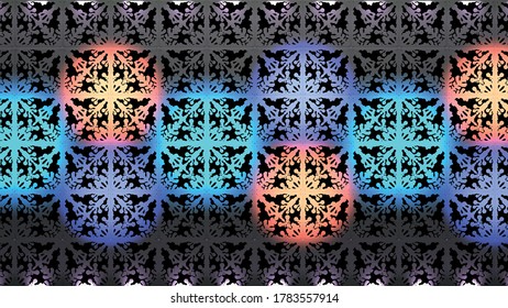 Decoración 6. 3.ª Ilustración.
Fondo del patrón con luz de foco en él