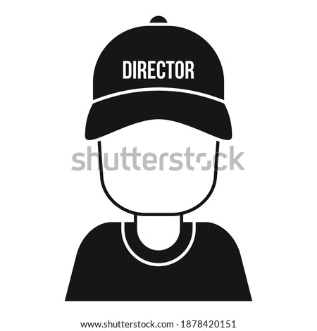 Stage director icon. Simple illustration of stage director vector icon for web design isolated on white background