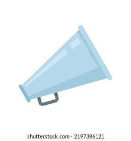 Stage director megaphone icon. Flat illustration of stage director megaphone vector icon isolated on white background