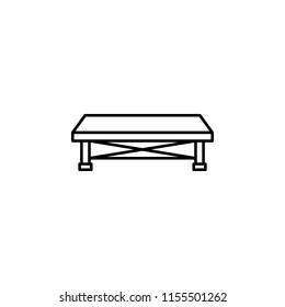 stage icon. Element of lighting icon for mobile concept and web apps. Thin line stage icon can be used for web and mobile