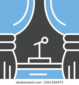 Stage Icon-Bild. Geeignet für mobile Anwendungen.