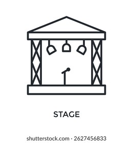 Estilo De Estrutura De Tópicos Do Ícone De Estágio. Ilustração De Vetor Para Design Gráfico