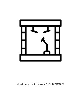 Stage icon. Simple line, outline vector elements of rock n roll icons for ui and ux, website or mobile application
