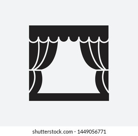 Stage icon vector design illustration