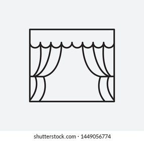 Stage icon vector design illustration