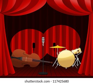 stage for Jazz show