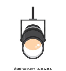 Stage Light Flat Icon Isolated