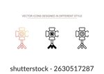 Stage Light icon design with white background stock illustration