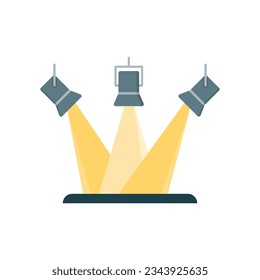 Stage Light Icon Vector Design.