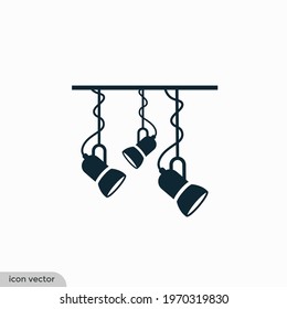 stage light icon vector illustration logo template