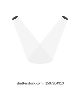 stage light illustration with white background