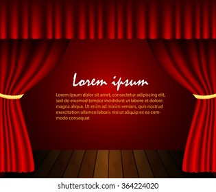 Stage lighting background with spotlight effects