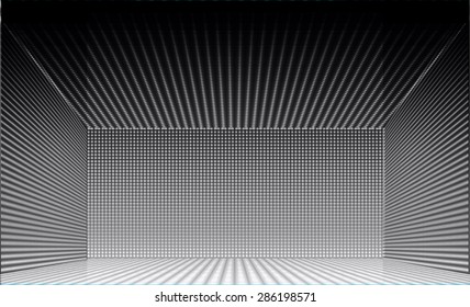 Stage Lighting black Background with Spot Light Effects, vector illustration. Abstract light lamps background for Technology computer graphic website internet business. screen, movie, cinema, scene